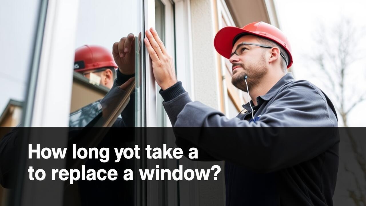 How long does it take a professional to replace a window?