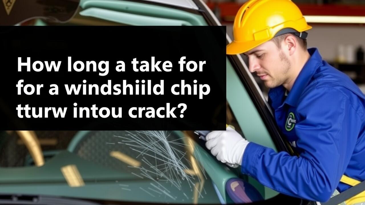 How long does it take for a windshield chip to turn into a crack?