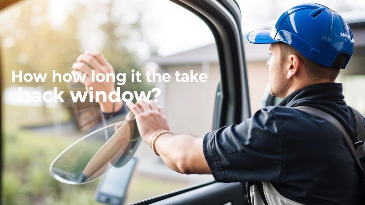 How long does it take to fix a back window?