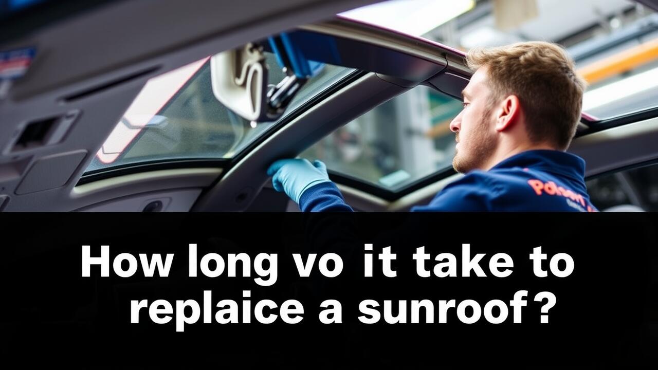 How long does it take to replace a sunroof?