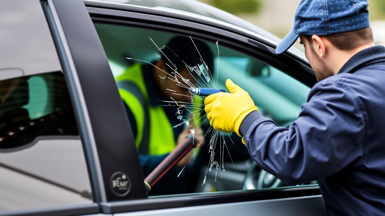 How to temporarily fix a broken back car window?