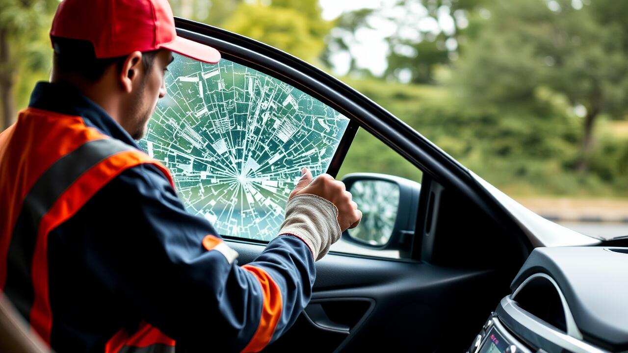 Is it illegal to drive with a broken side window in Australia?