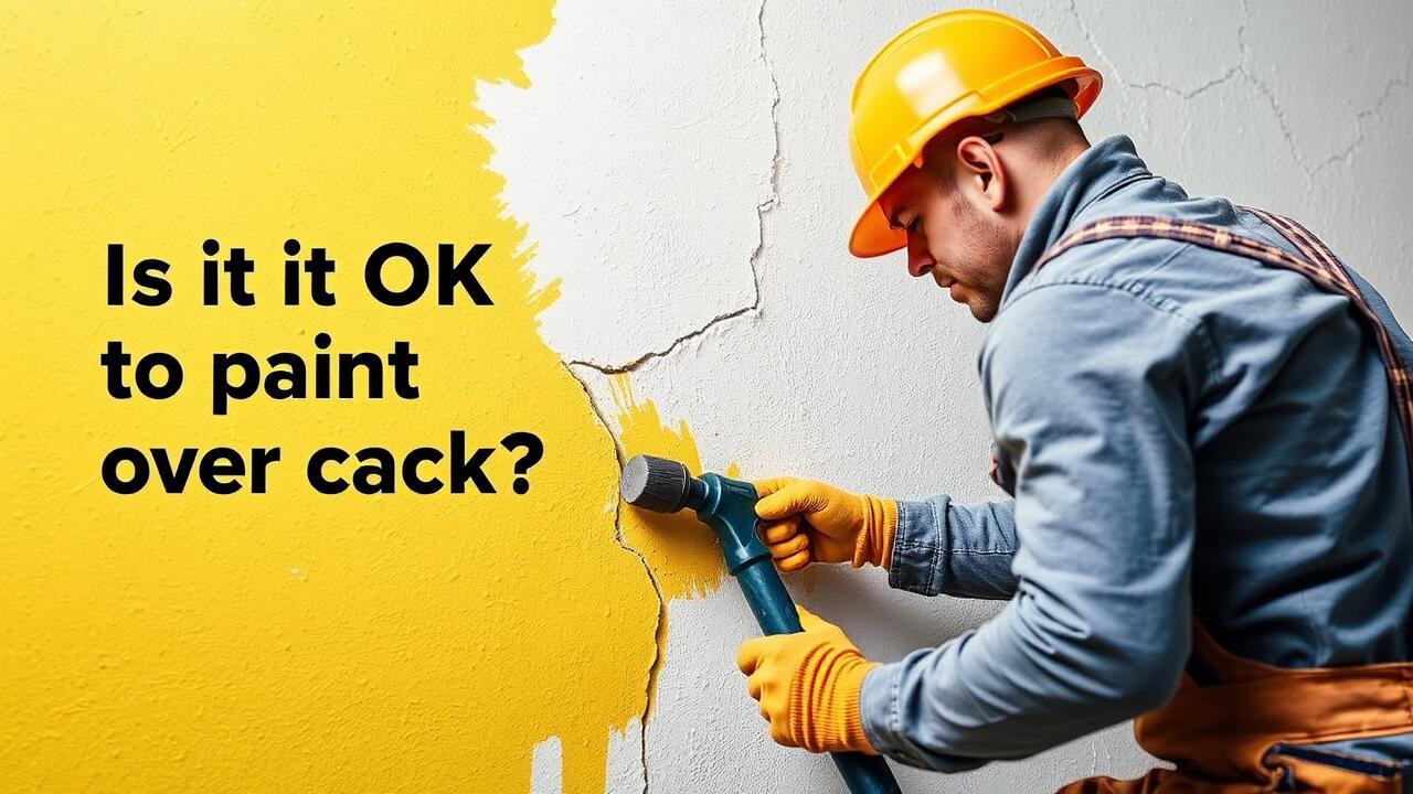 Is it OK to paint over cracks?