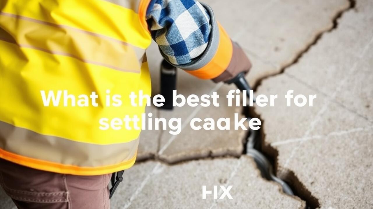 What is the best filler for settling cracks?