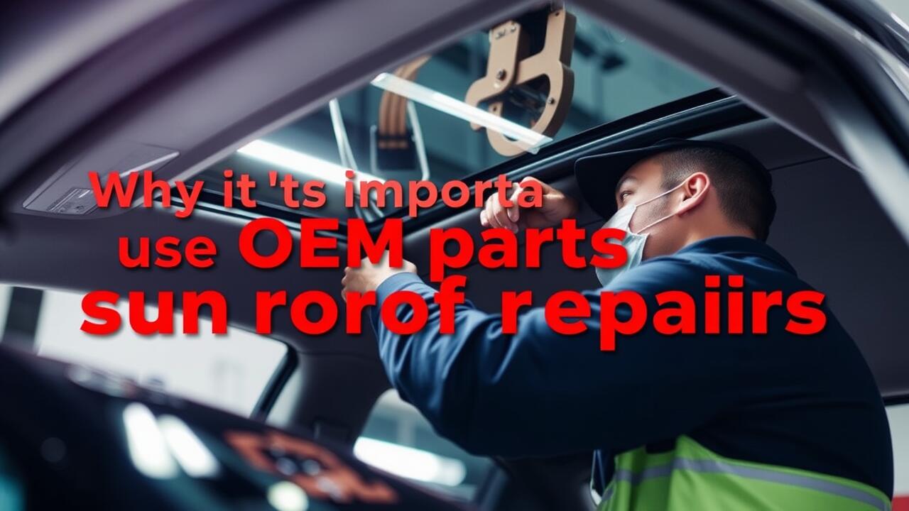 Why it's important to use OEM parts for sunroof repairs