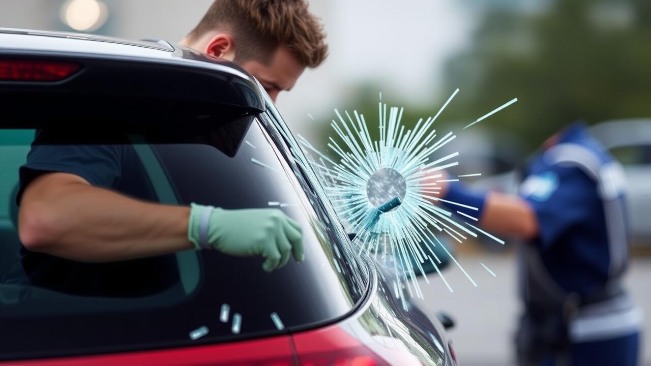 Can a car rear window just shattered?