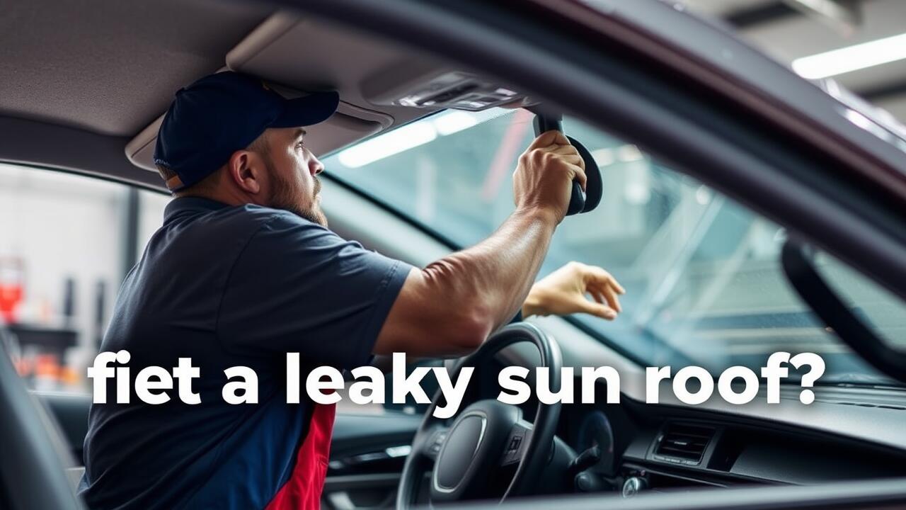 Can a mechanic fix a leaky sunroof?