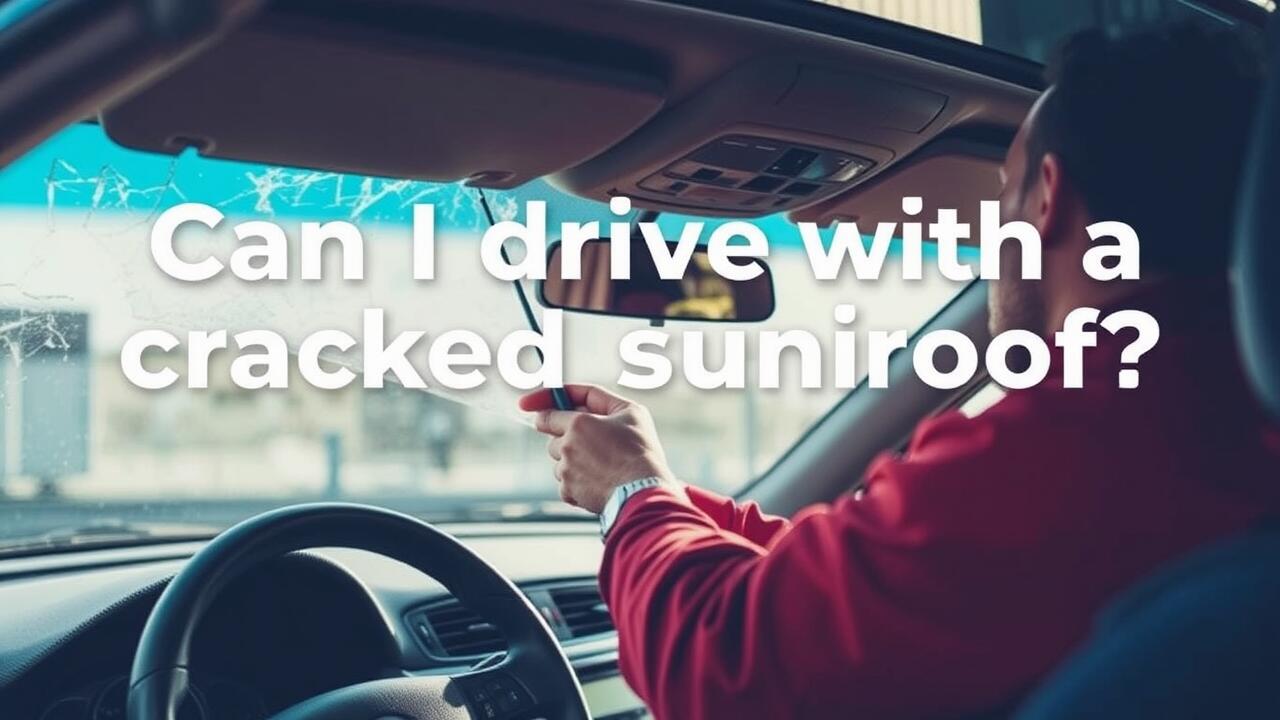 Can I drive with a cracked sunroof?