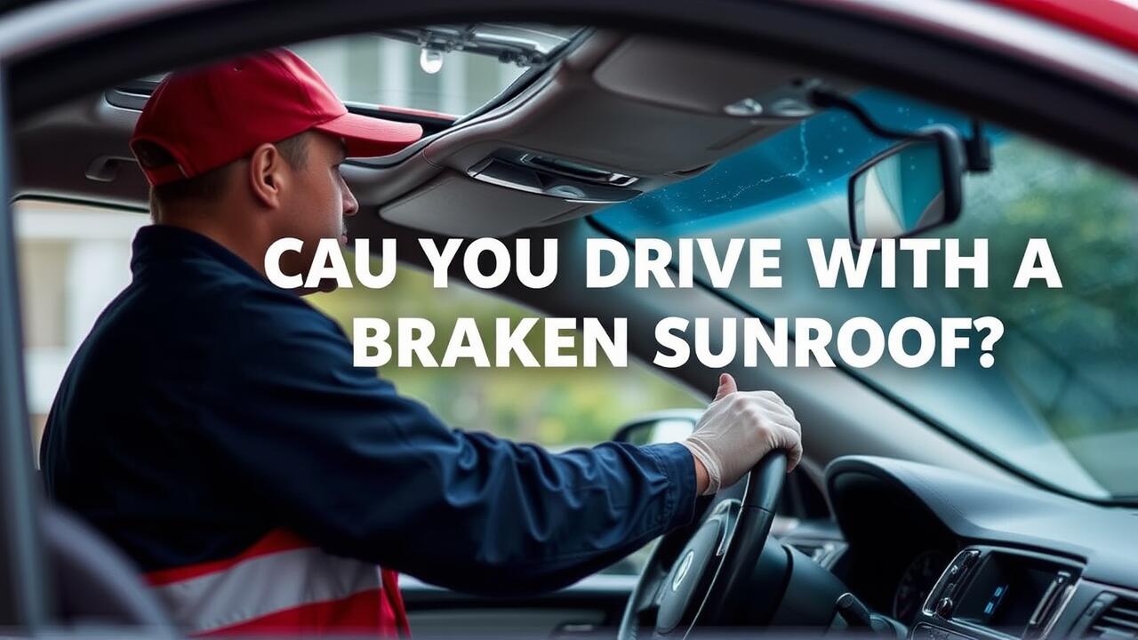 Can you drive with a broken sunroof?