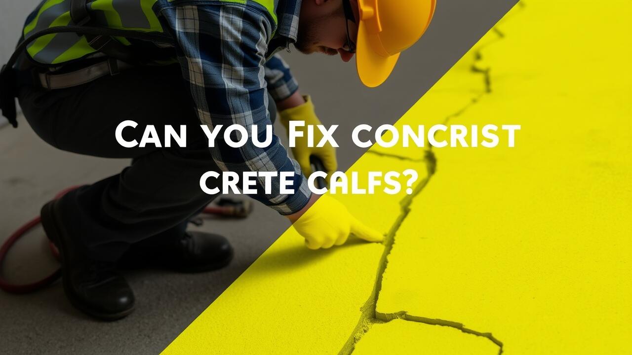 Can you fix concrete cracks yourself?