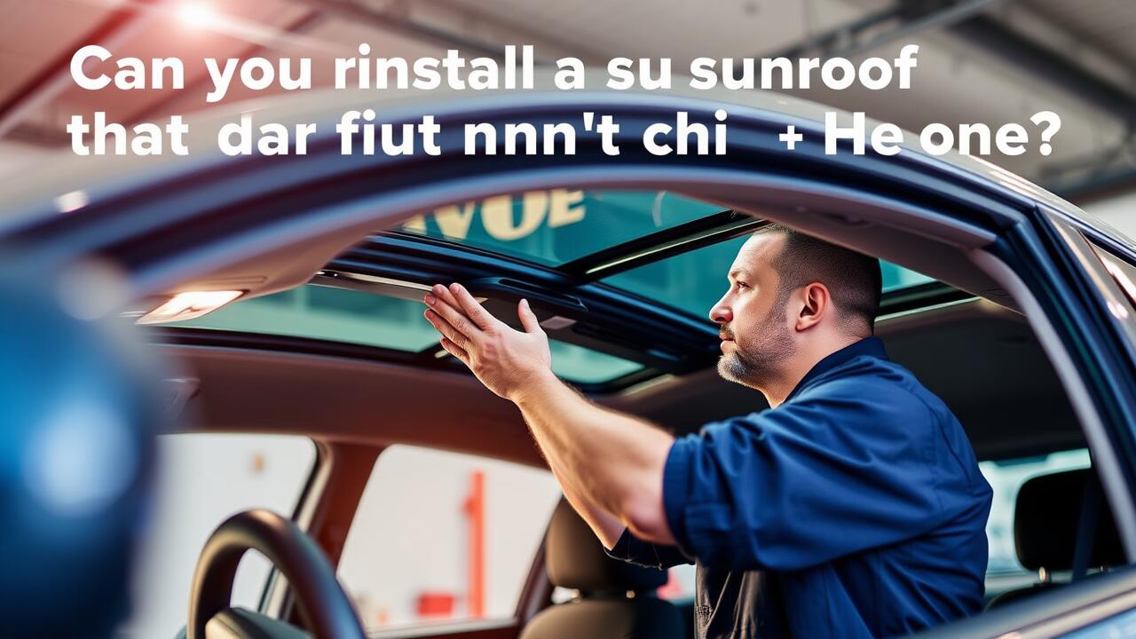 Can you install a sunroof on a car that doesn't have one?