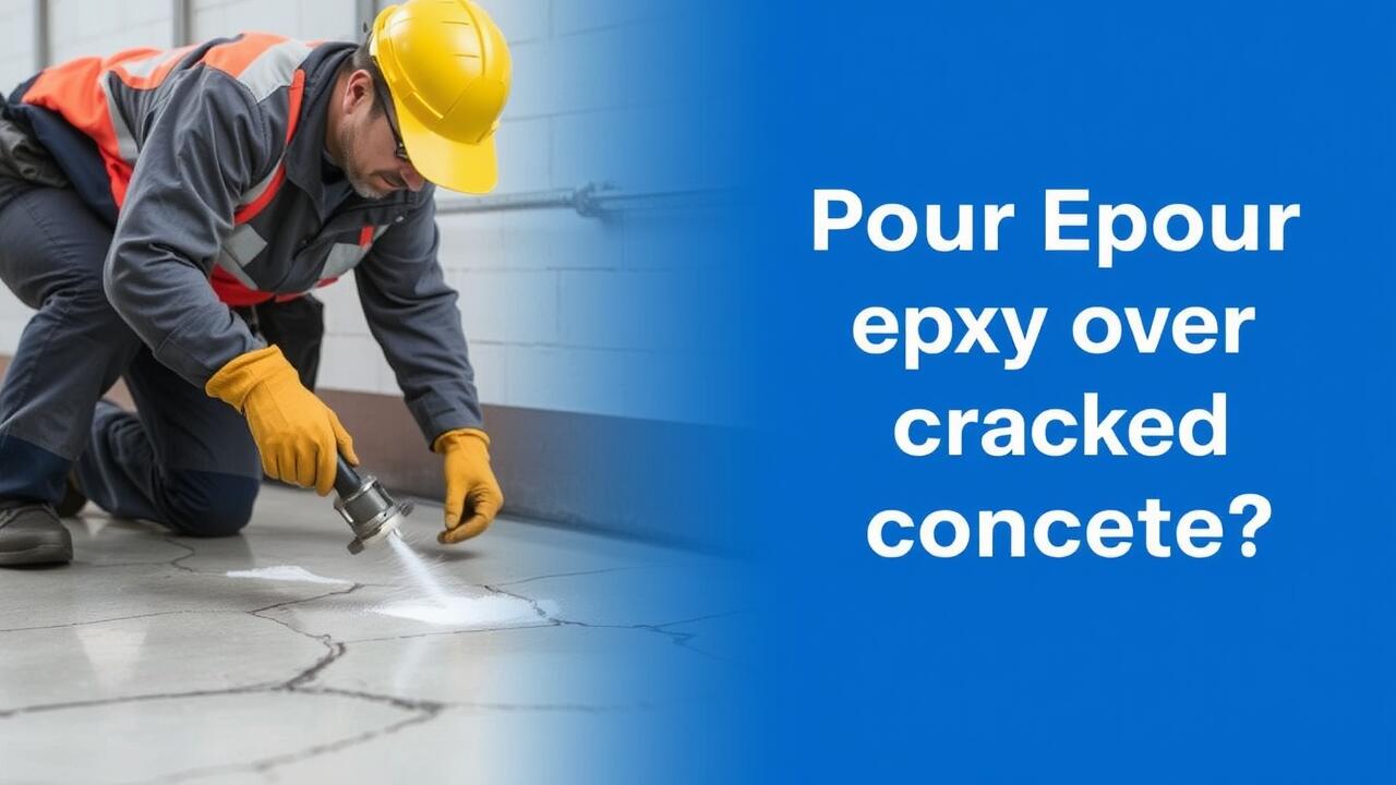 Can you pour epoxy over cracked concrete?