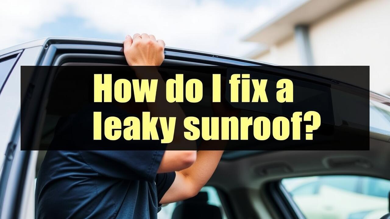 How do I fix a leaky sunroof?