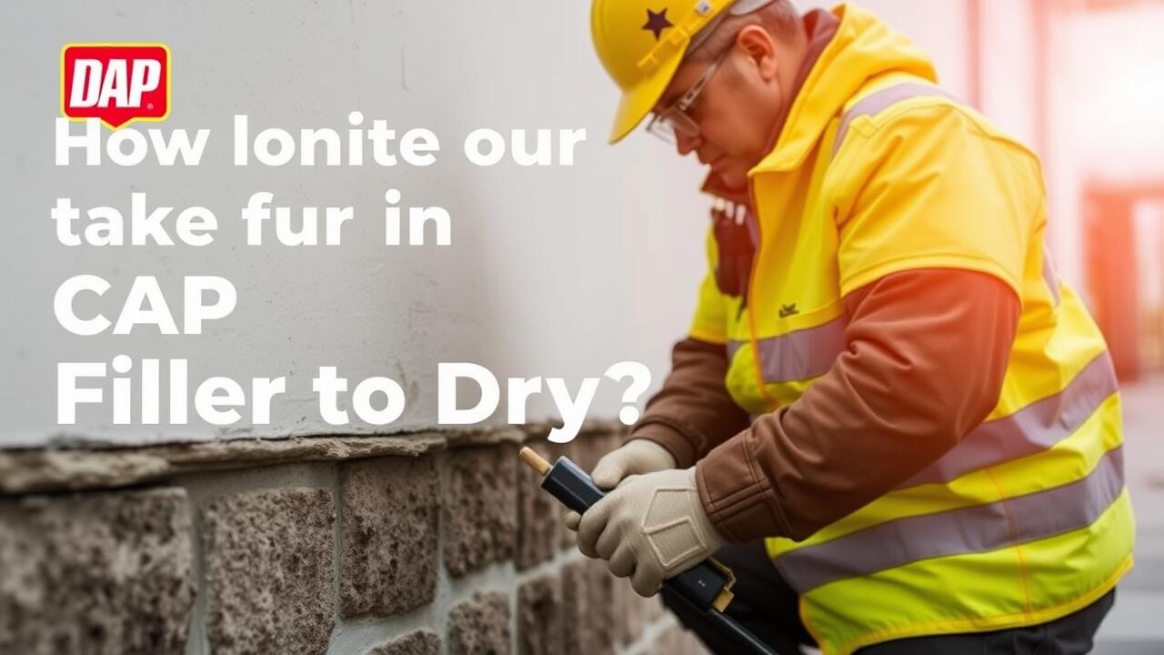 How long does it take for dap liquid cement crack filler to dry?