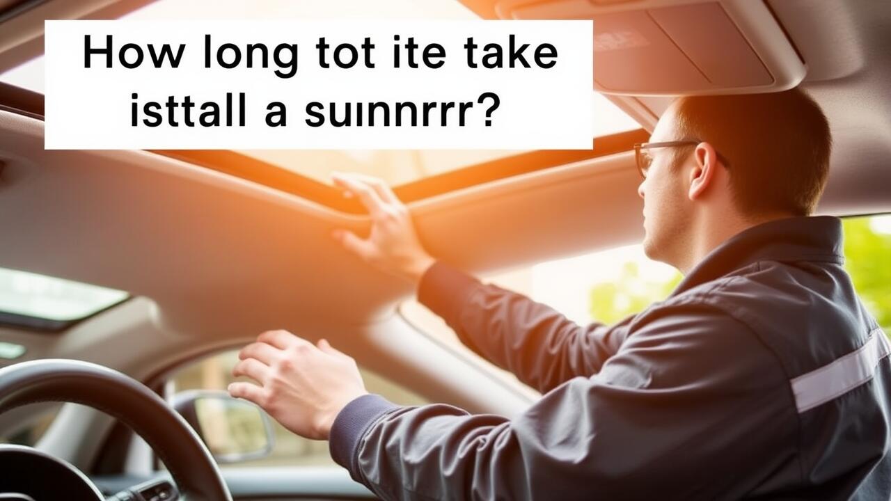 How long does it take to install a sunroof in a car?