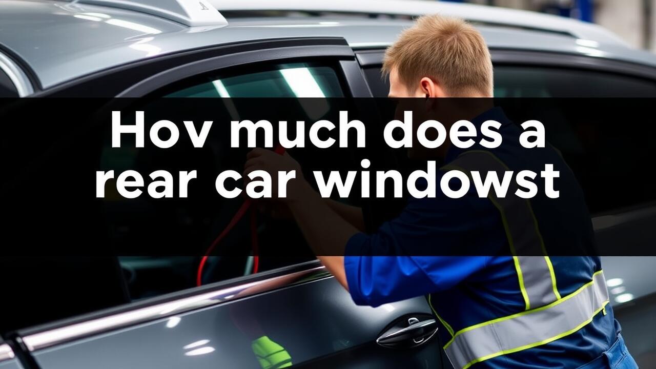 How much does a rear car window cost?