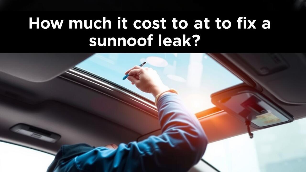 How much does it cost to fix a sunroof leak?