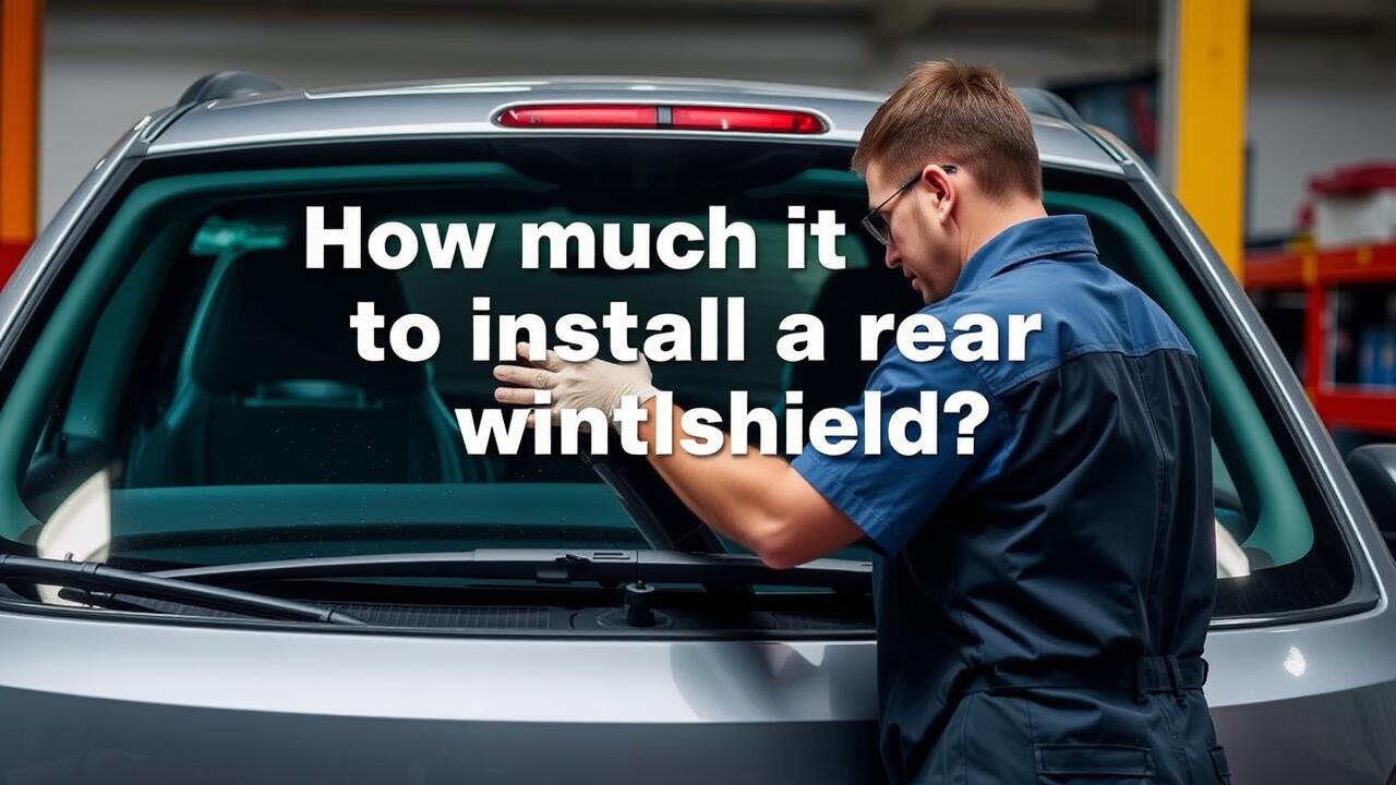 How much does it cost to install a rear windshield?