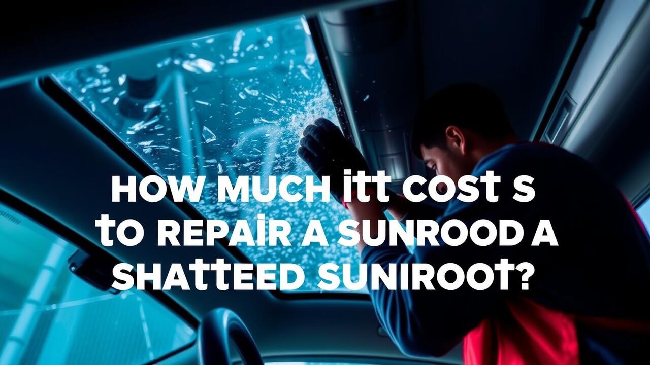 How much does it cost to repair a shattered sunroof?