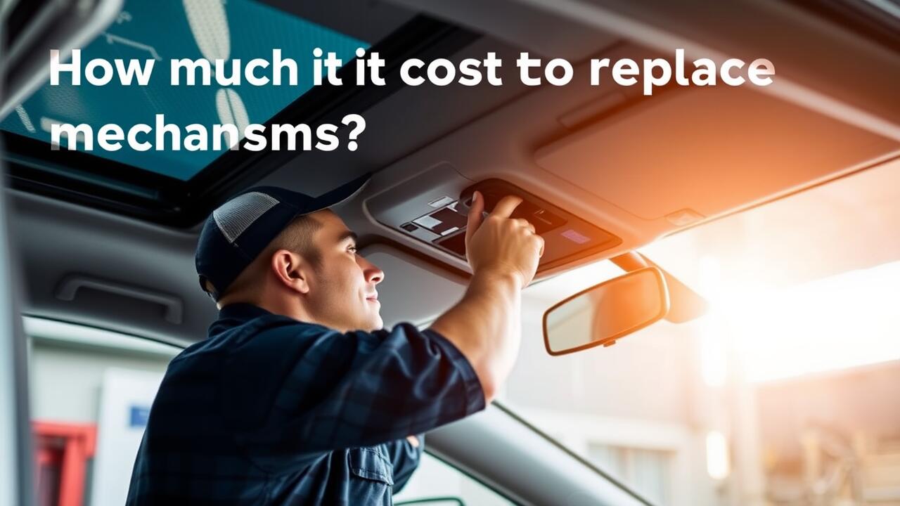How much does it cost to replace a sunroof mechanism?