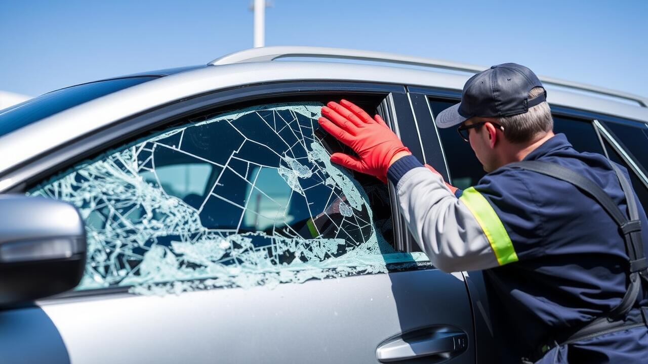 How to cover a broken car window?