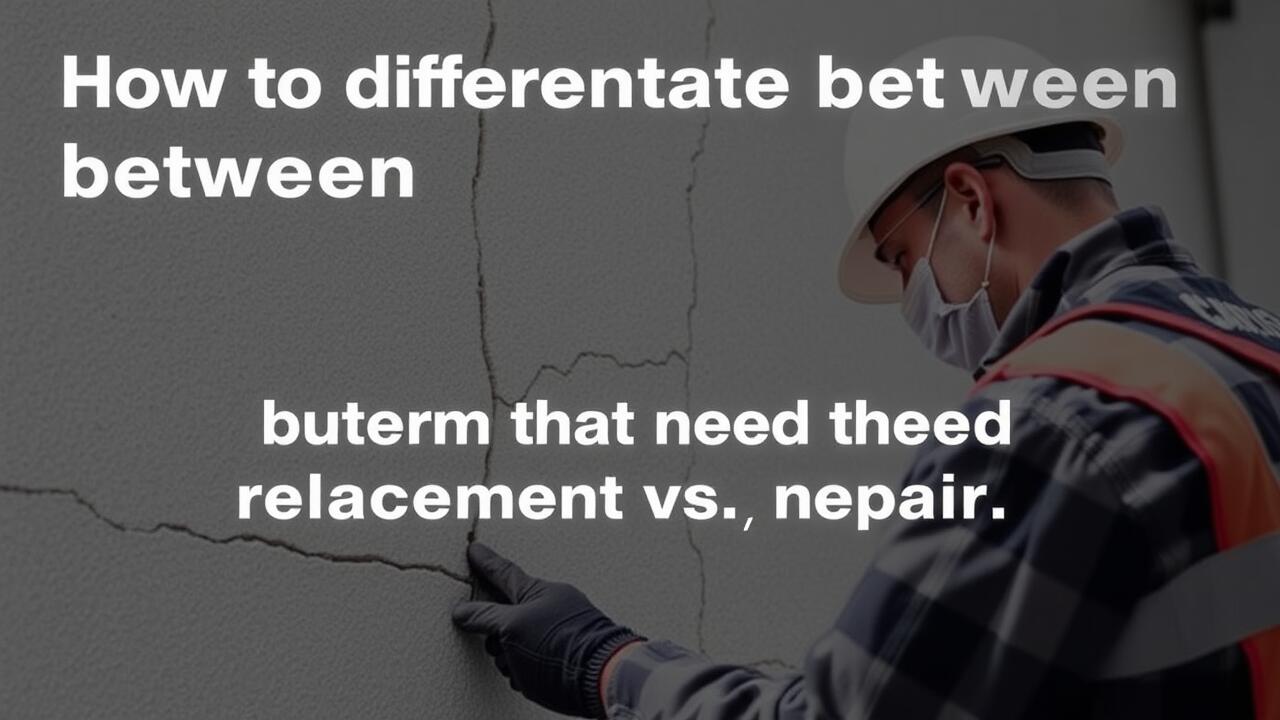 How to differentiate between cracks that need replacement vs. repair