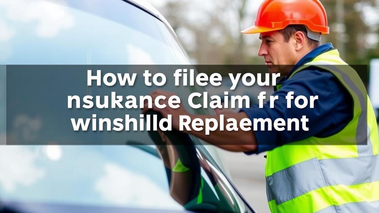 How to file an insurance claim for windshield replacement