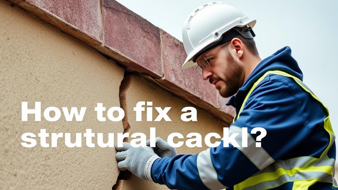 How to fix a structural crack?