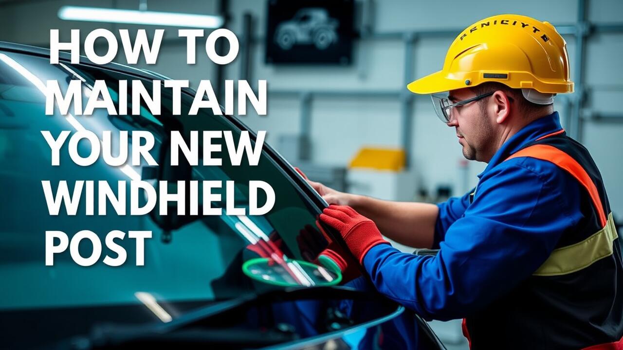 How to maintain your new windshield post-replacement