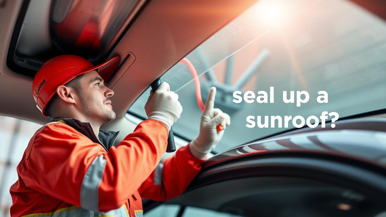 How to seal up a leaking sunroof?