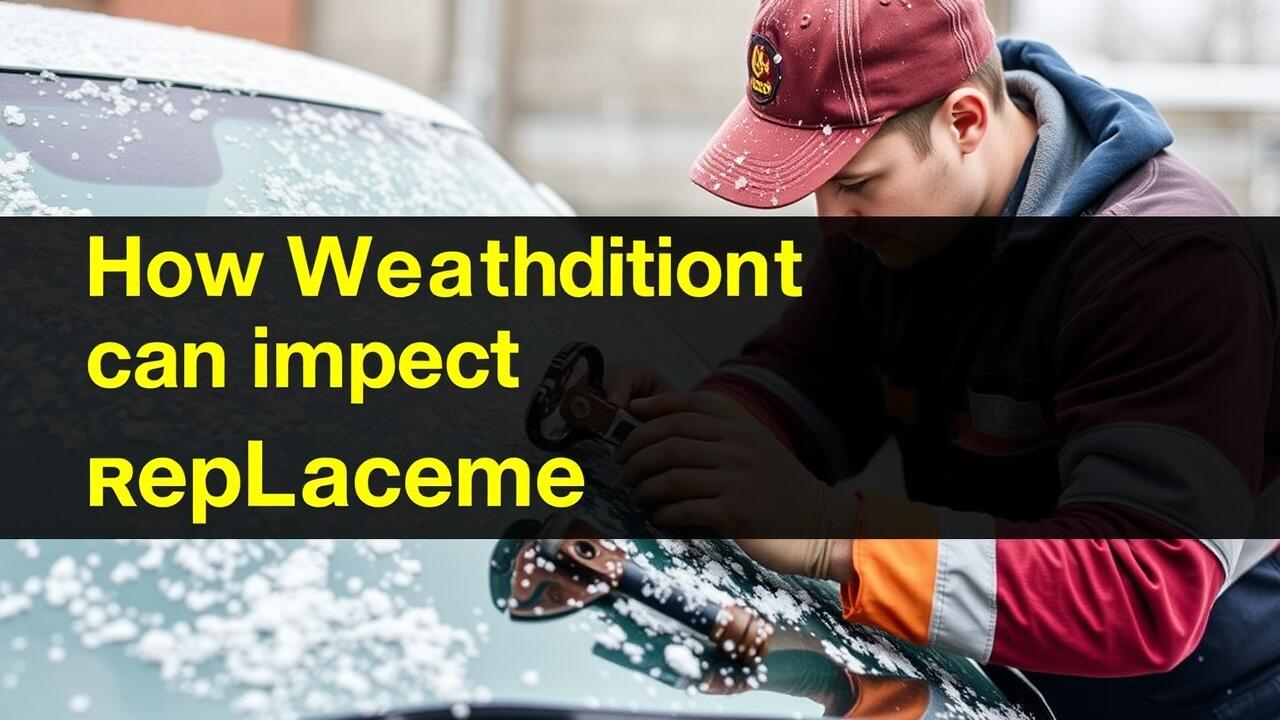 How weather conditions can impact windshield replacement