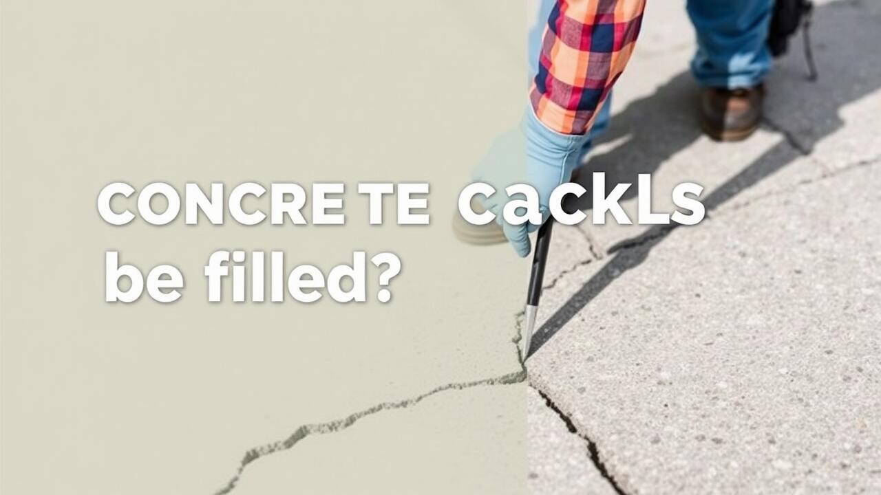 Should concrete cracks be filled?
