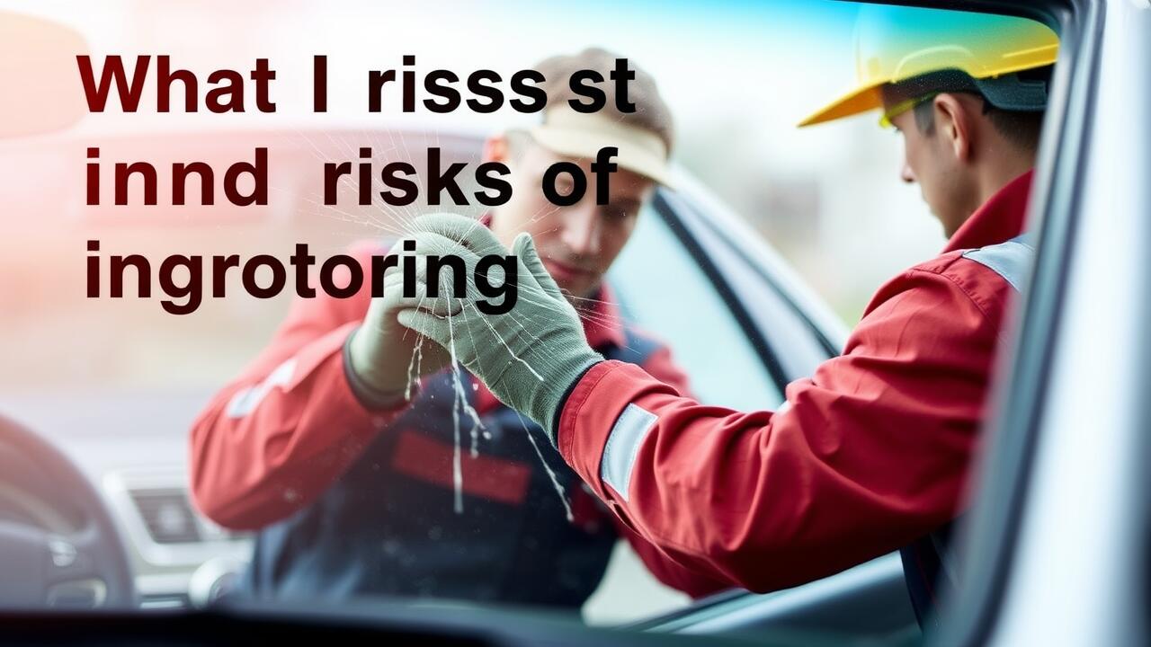 What are the risks of ignoring a windshield crack?