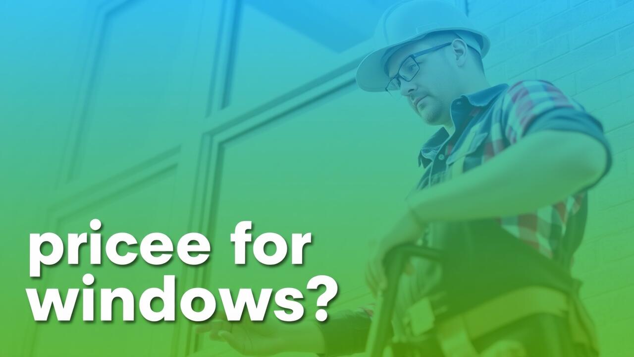 What is a fair price for windows?