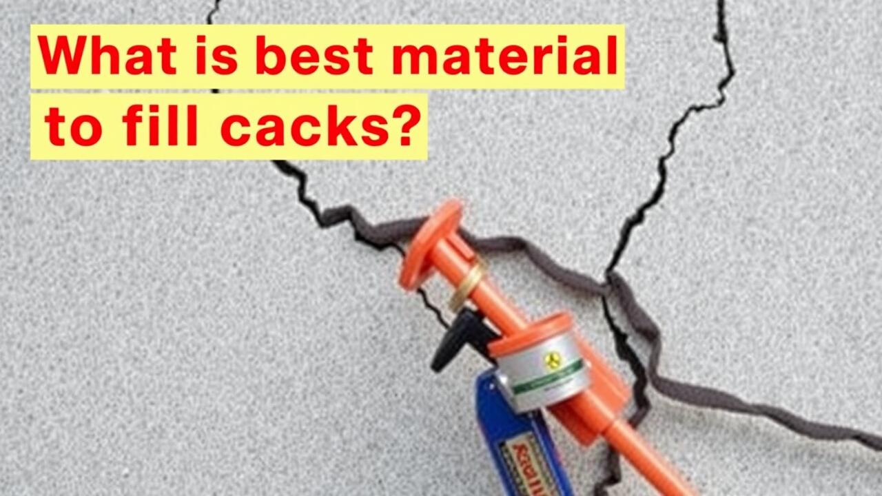 What is the best material to fill cracks?