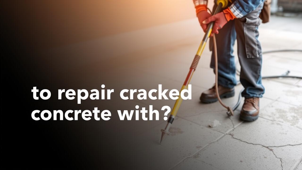 What is the best thing to repair cracked concrete with?