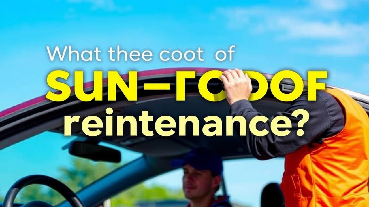 What is the cost of sunroof maintenance?