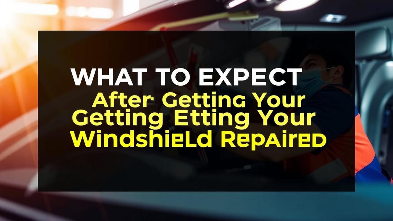 What to Expect After Getting Your Windshield Repaired