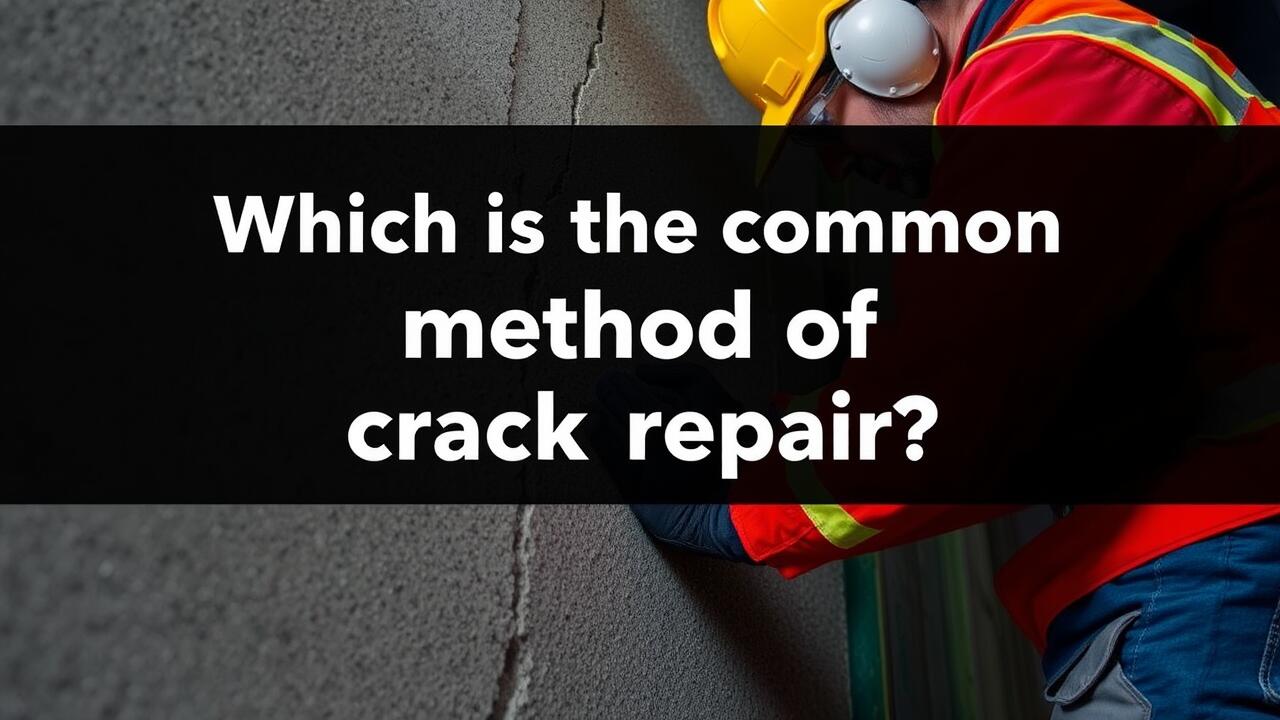 Which is the most common method of crack repair?