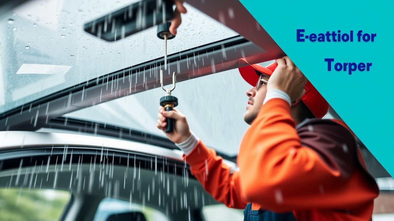 Why does my sunroof leak in heavy rain?