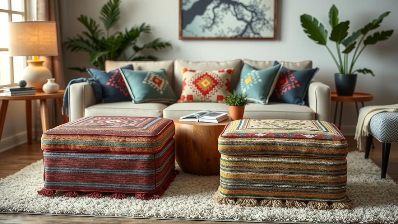 Discover Authentic Kilim Ottomans for Living Rooms to Elevate Your Space