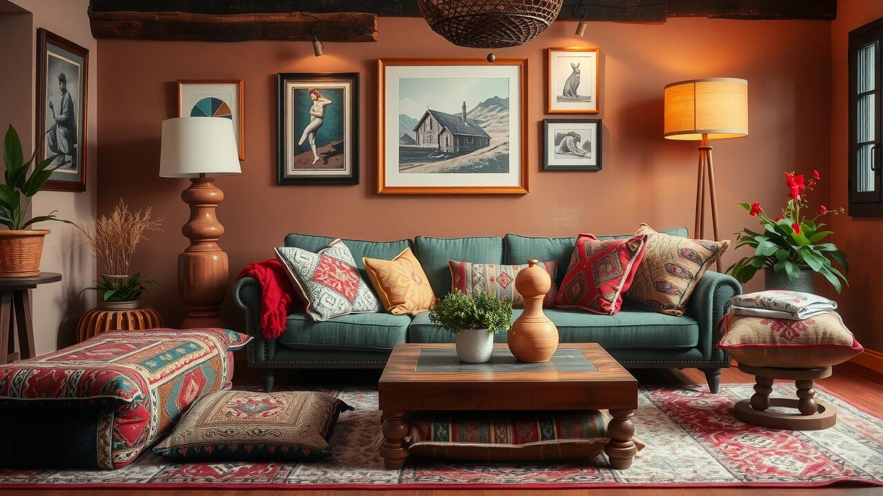 How to Decorate with Vintage Kilim Floor Cushions
