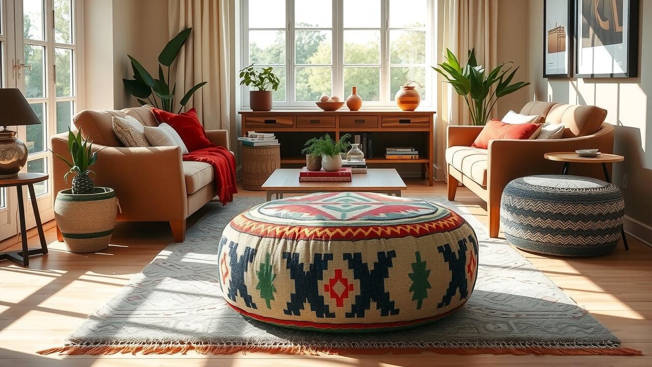 Why Interior Designers Love Kilim Poufs