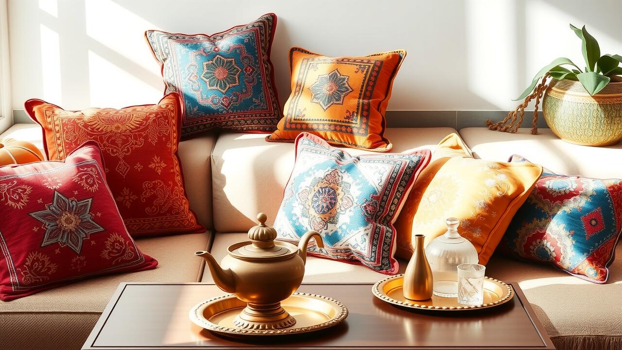 How do you style a sofa pillow?