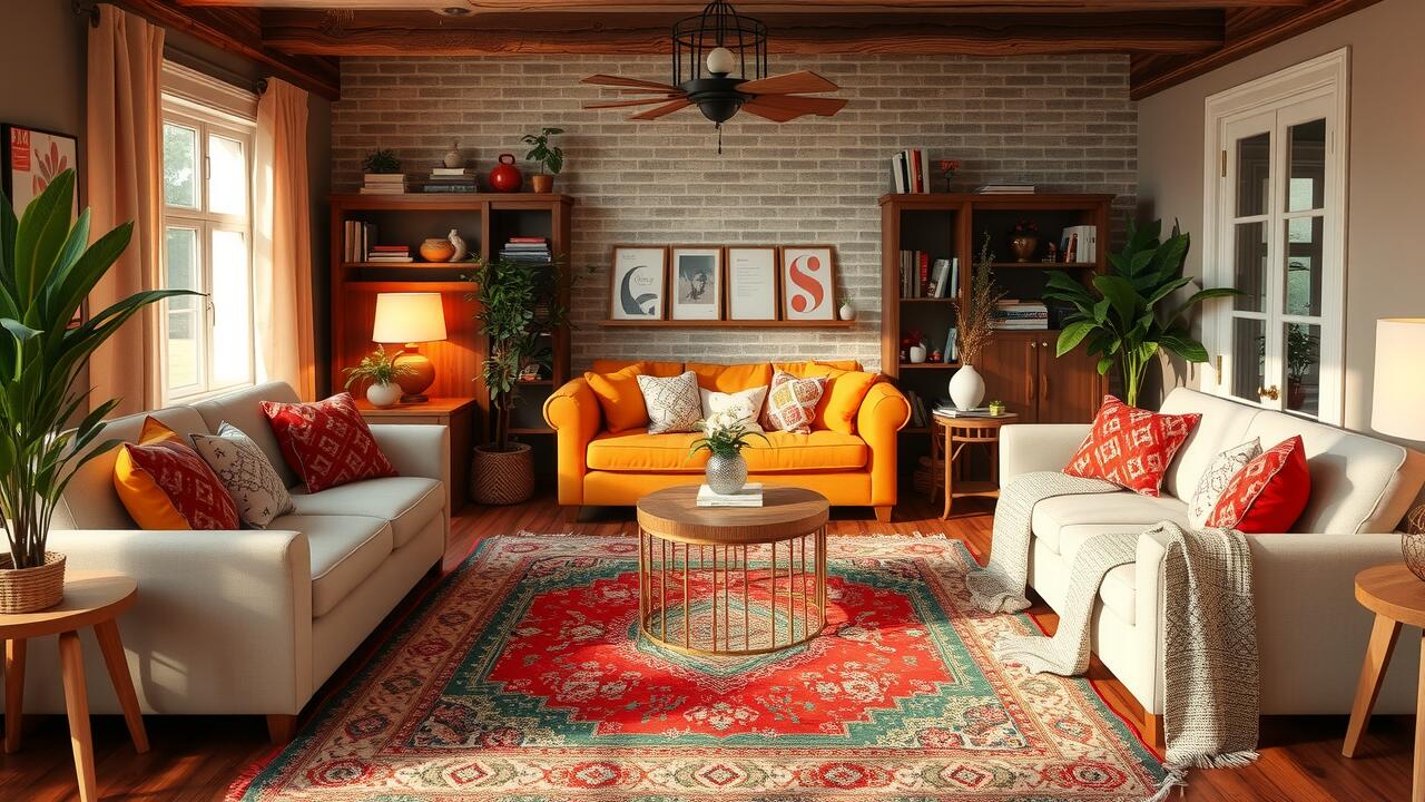 Add a Warm Touch to Your Living Room with Moroccan Rugs for Cozy Elegance