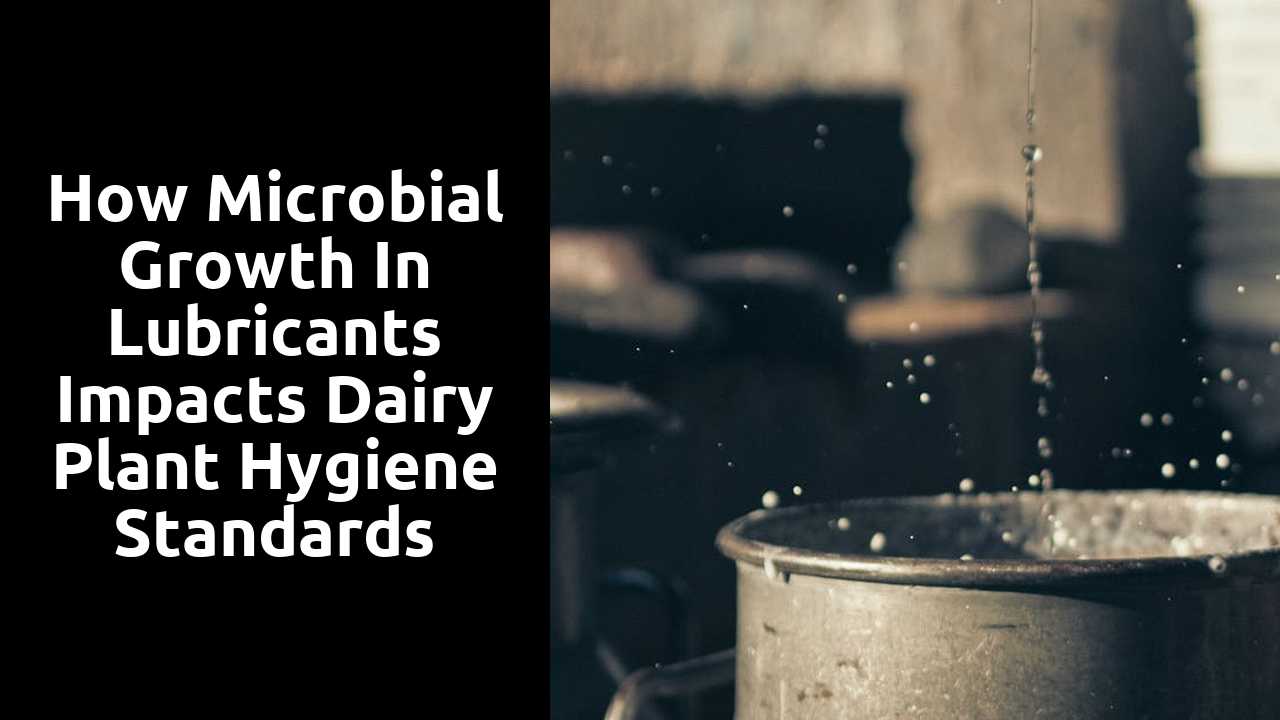 How Microbial Growth in Lubricants Impacts Dairy Plant Hygiene Standards