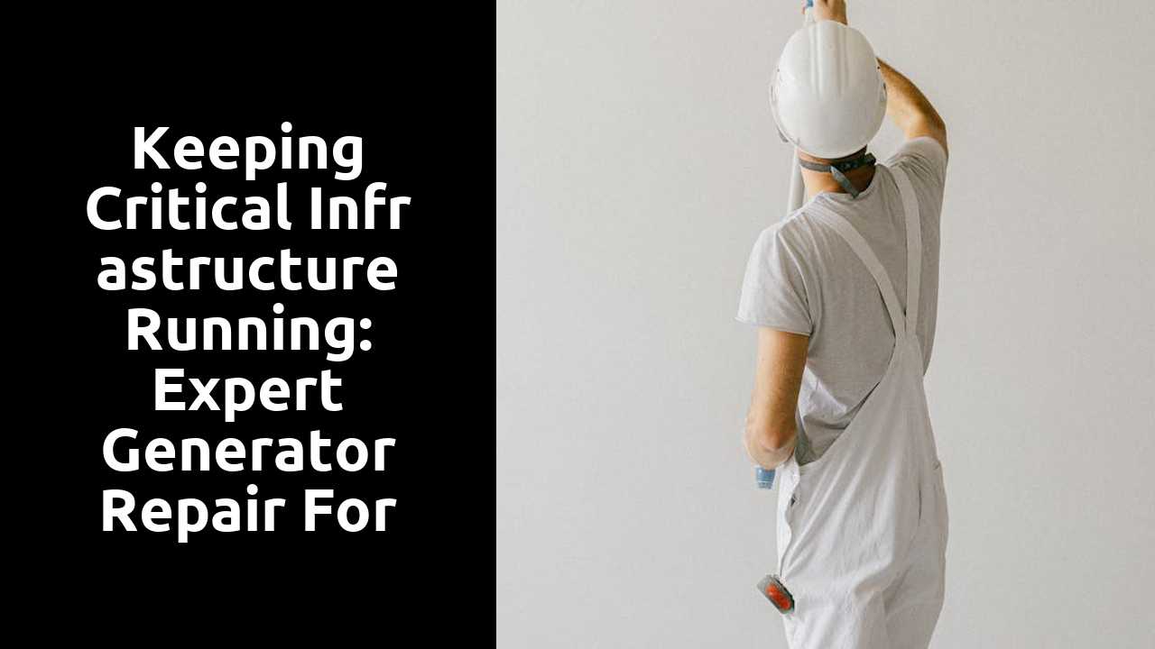 Keeping Critical Infrastructure Running: Expert Generator Repair for Government Operations