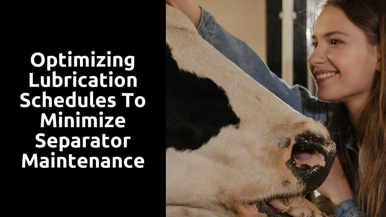 Optimizing Lubrication Schedules to Minimize Separator Maintenance