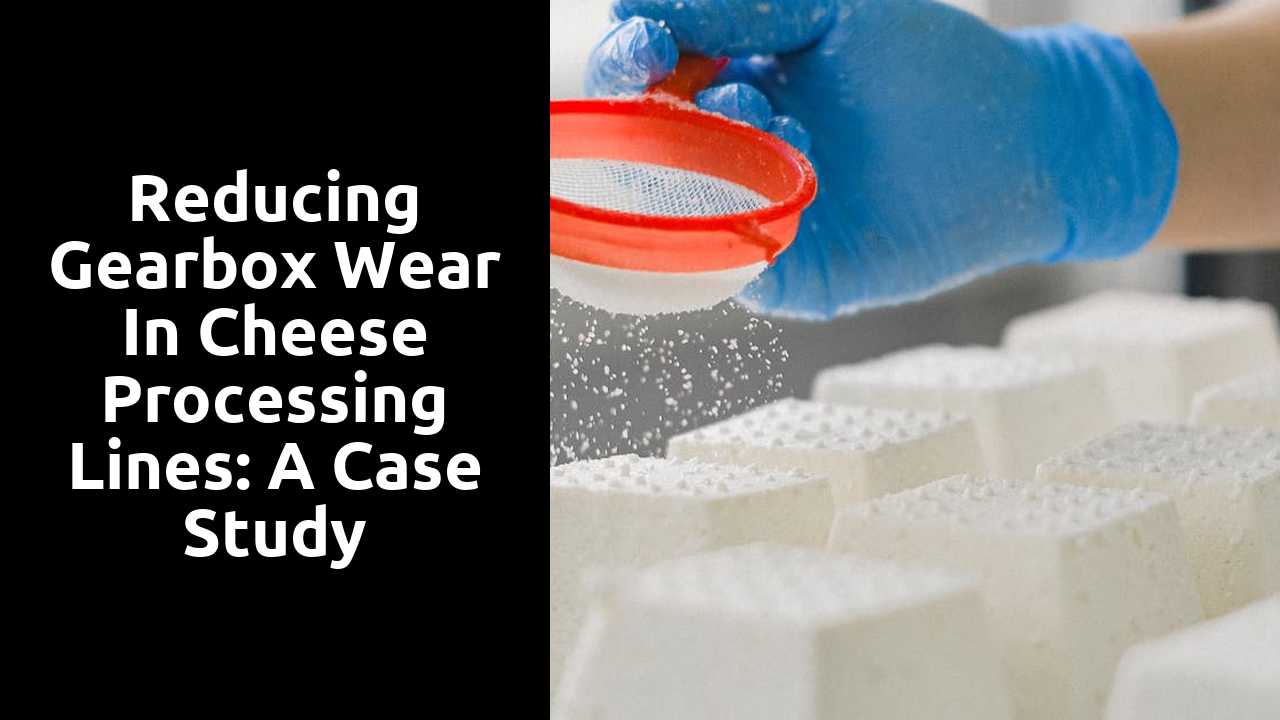 Reducing Gearbox Wear in Cheese Processing Lines: A Case Study