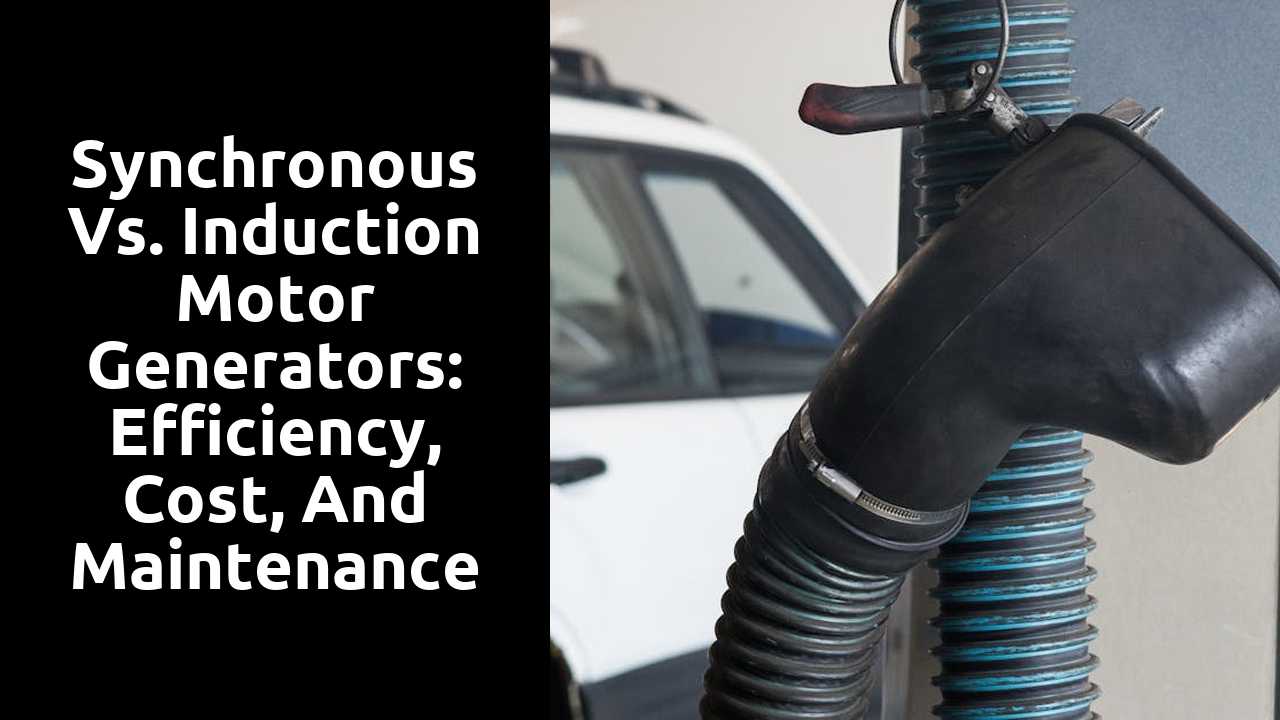 Synchronous vs. Induction Motor Generators: Efficiency, Cost, and Maintenance Compared